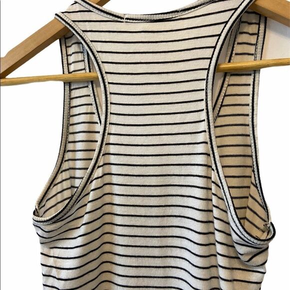 CAUTION TO THE WIND Striped Short Racerback Tank - Picture 6 of 8